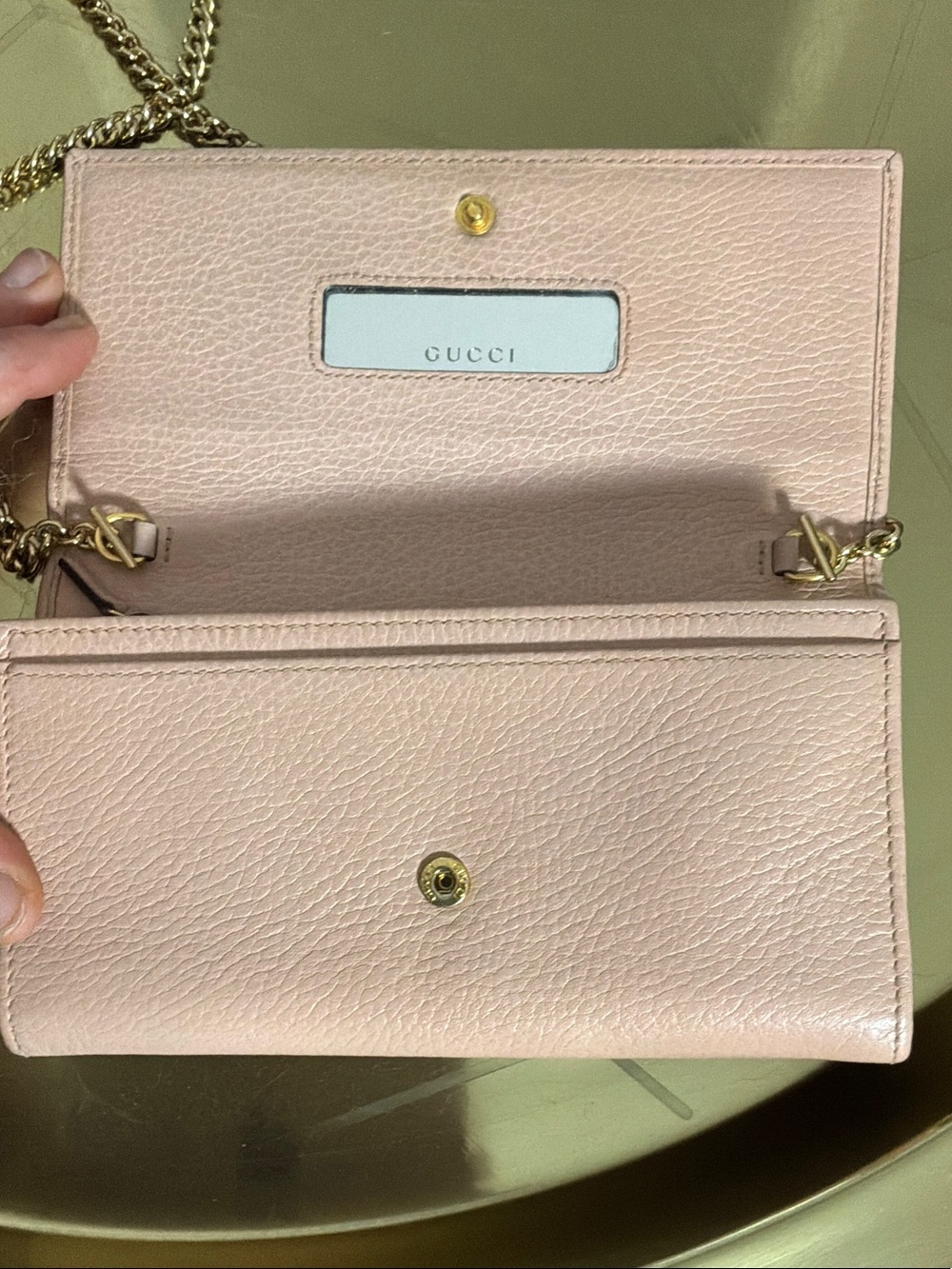 GUCCI | AUTHENTIC LEATHER WALLET ON A CHAIN (WOC) - Picture 2 of 8